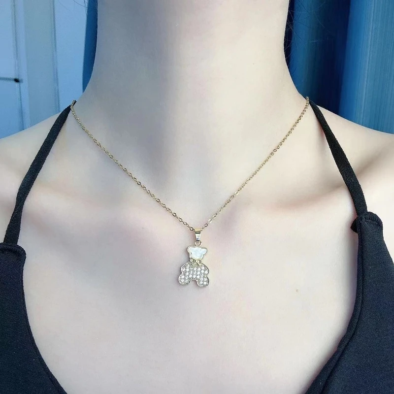 钛钢项链 气质轻奢时尚可爱小众百搭简约精致坠链项链女XL9243