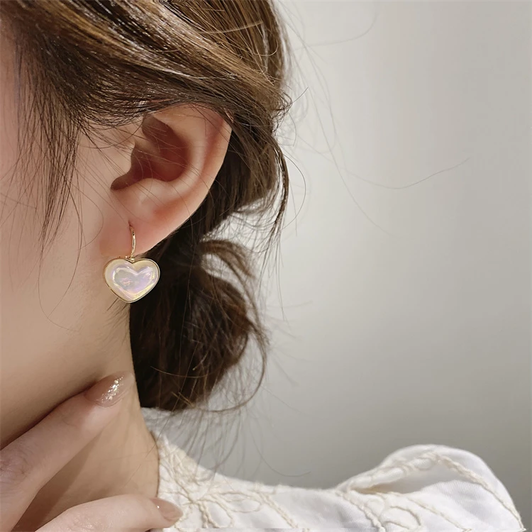 铜合金亚克力耳饰 气质轻奢百搭小众简约精致小巧时尚耳饰SX2054