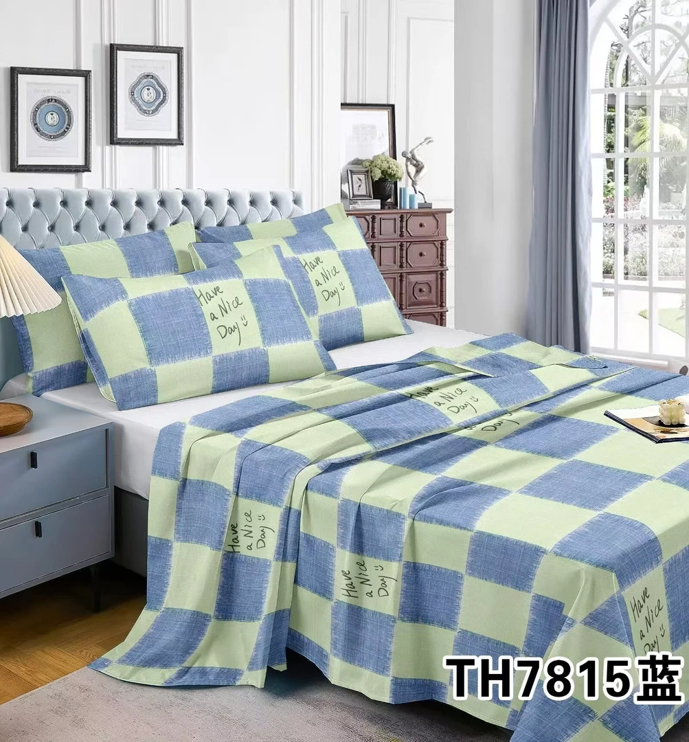 双人床单 2.4*2.4米 牛仔格