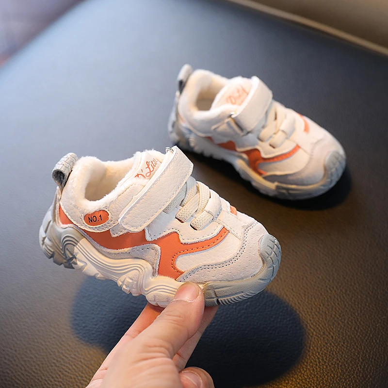 宝宝运动鞋春秋季男女小童单鞋老爹鞋婴幼儿童软底学步鞋加绒棉鞋
