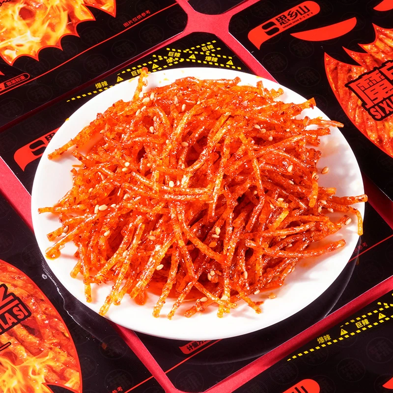 思乡山魔鬼辣丝小包装爆辣超辣变态辣湖南特产辣条零食休闲小吃