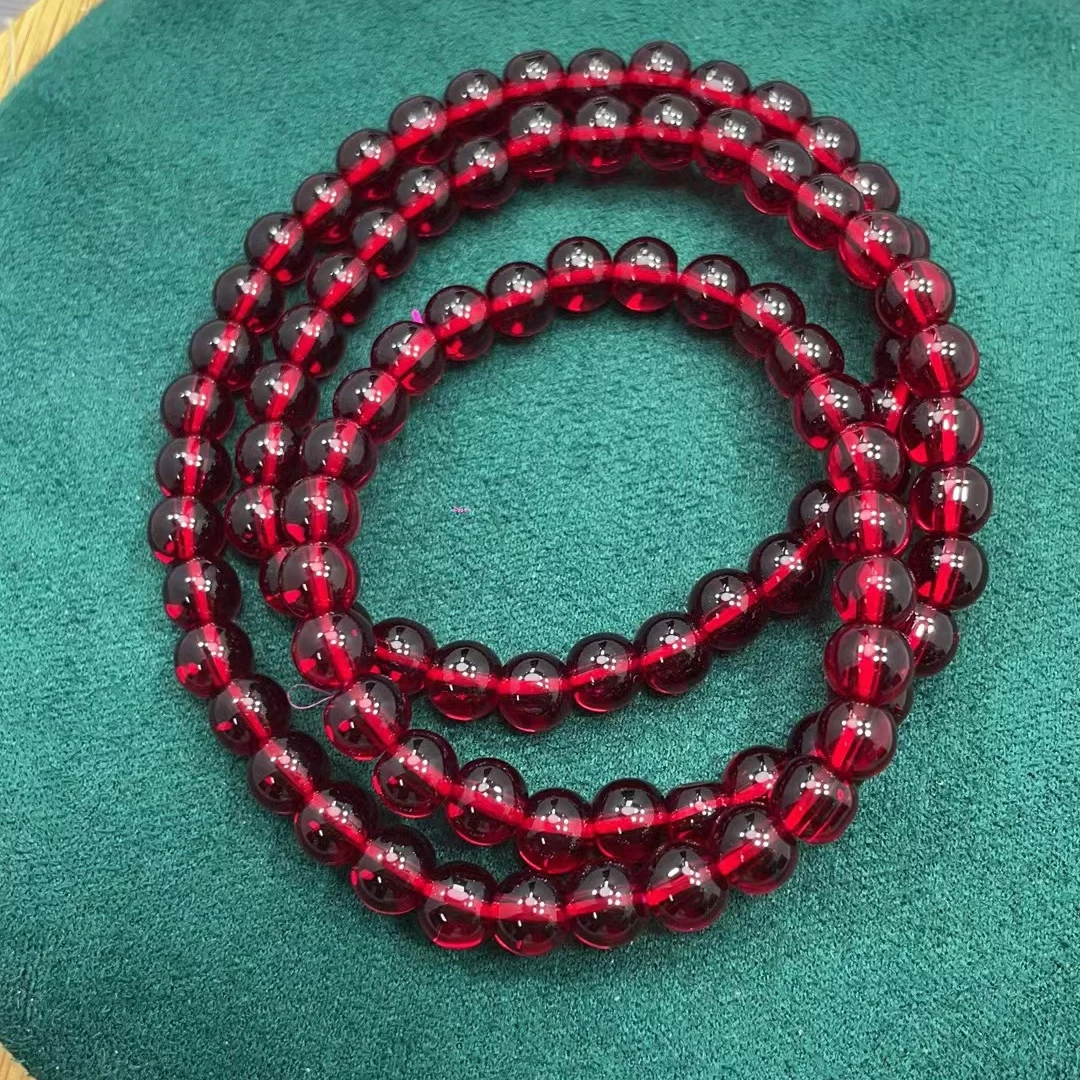 【高山流水】A012石榴石多圈手串百搭