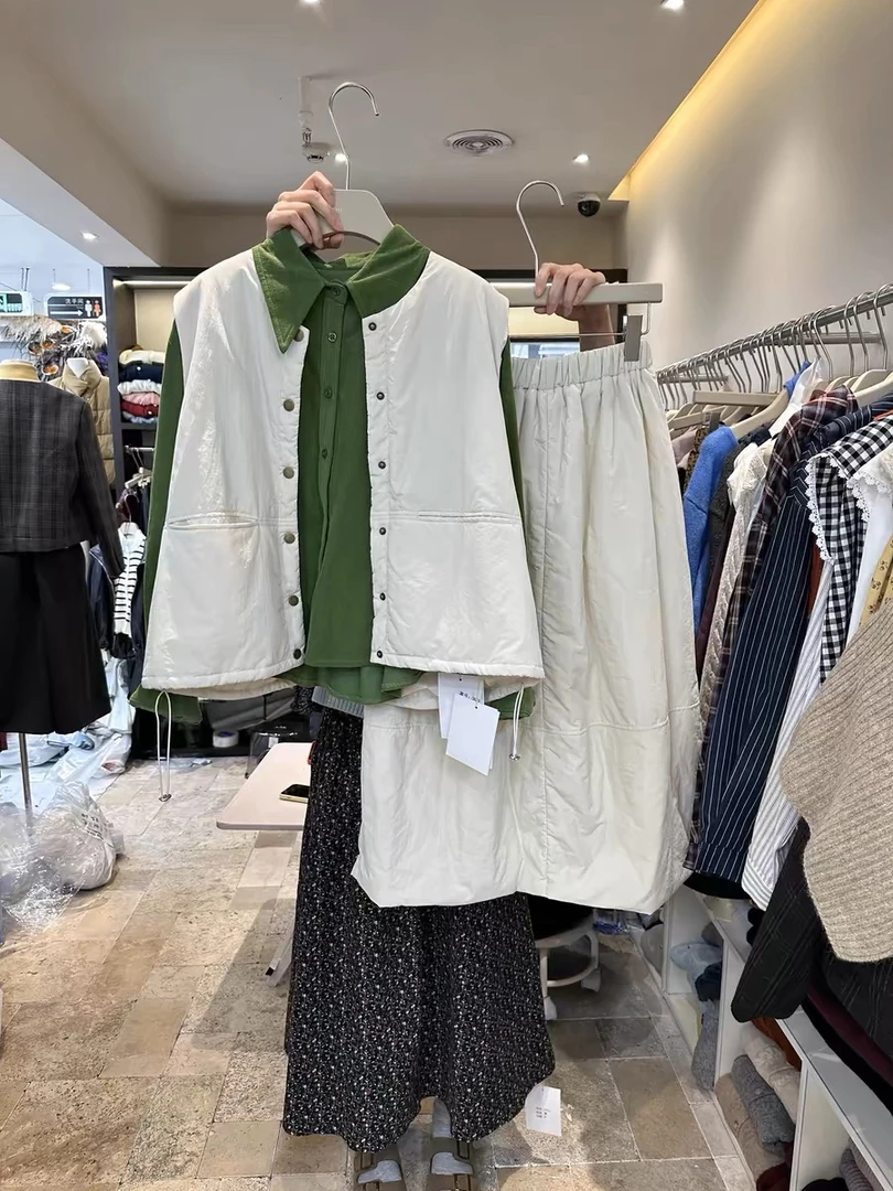 太阳家秋冬棉服马甲套装