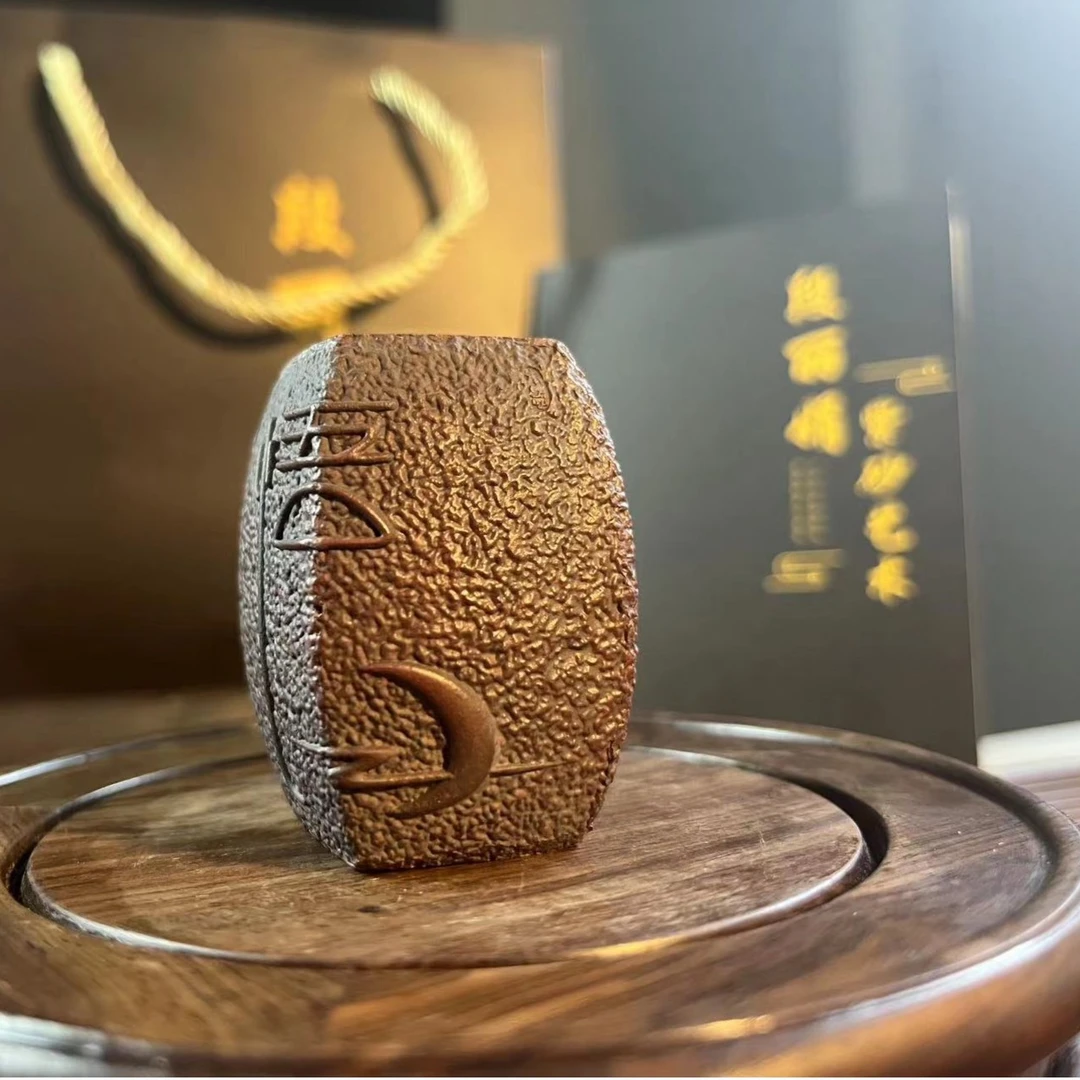 一生所爱盖置古铜泥茶宠1203