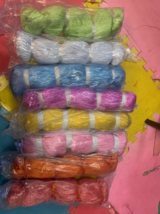 头饰材料空心线，各种颜色可以穿22号铁丝