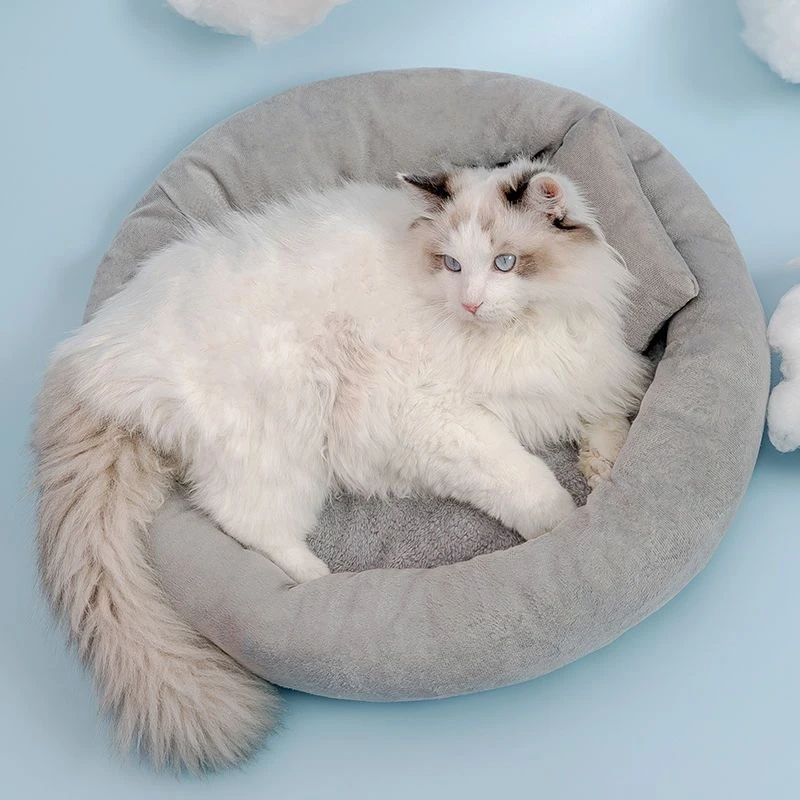 蛋挞猫窝猫床加绒舒软猫窝猫咪睡垫猫咪软窝猫咪用品宠物四季猫垫