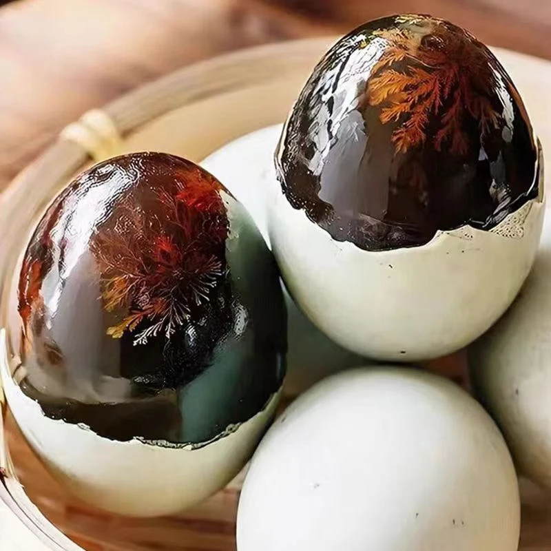 正宗皮蛋无铅松花蛋 溏心皮蛋无铅工艺白洋淀特产鸭蛋 整箱批发