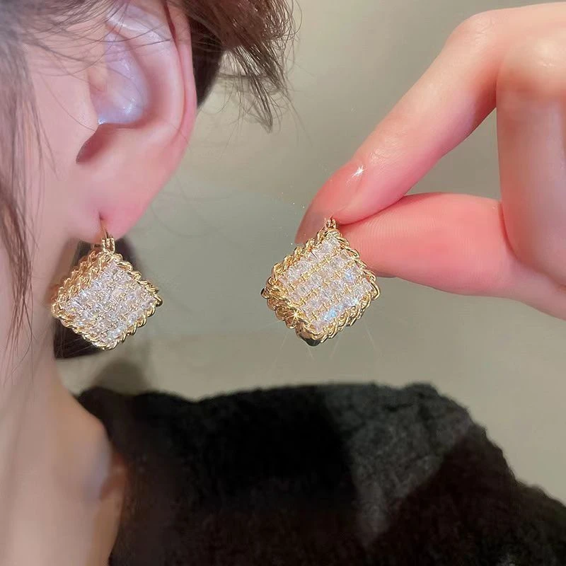 铜合金耳饰 新款潮气质时尚包包设计感简约轻奢1007