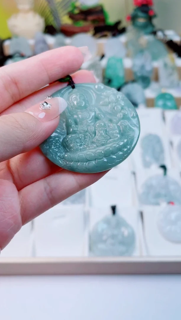 【闪购商品】翡翠颈饰未镶嵌天然缅甸A货翡翠122