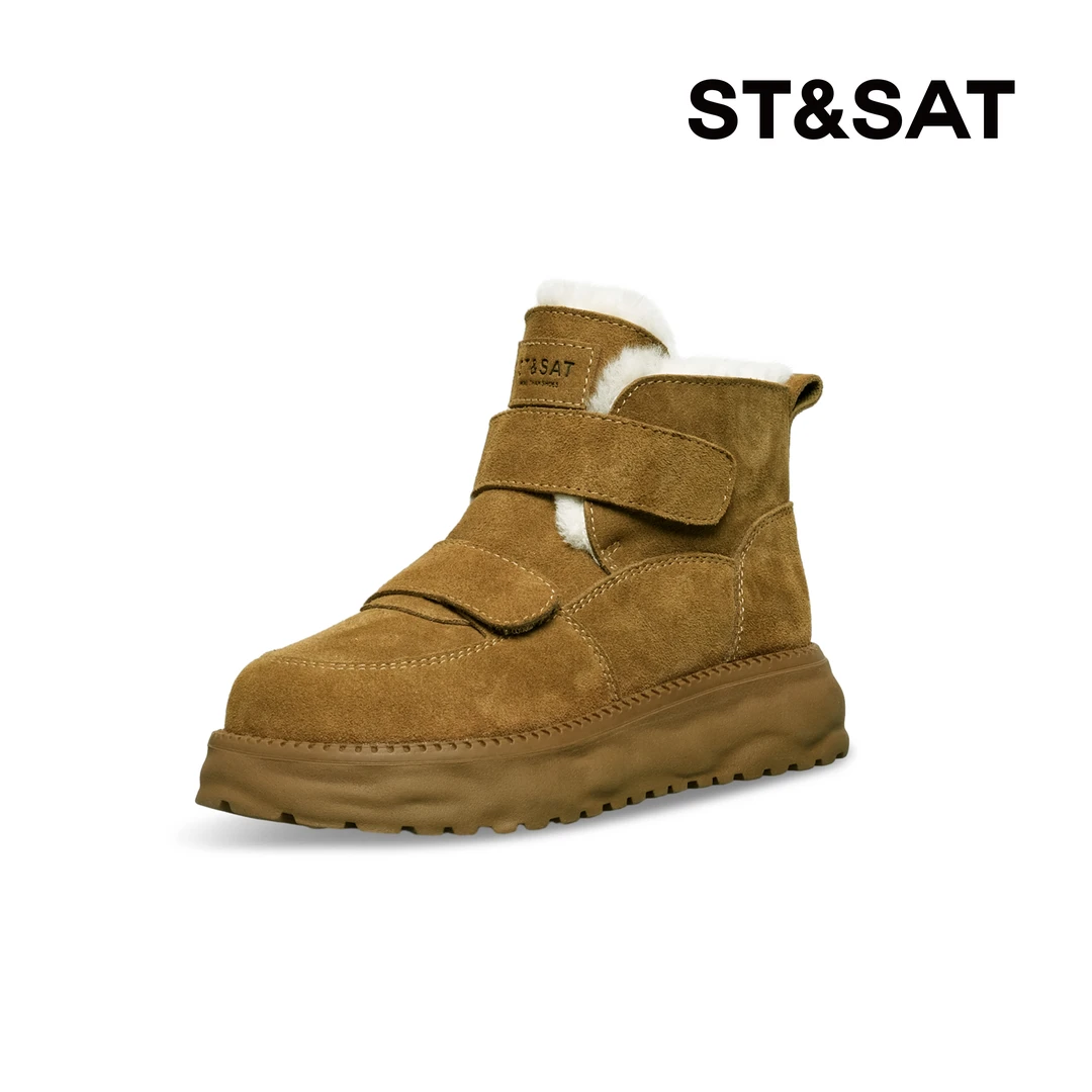 St&Sat/星期六时尚舒适2023冬厚底保暖雪地靴百搭休闲SS3411AR74