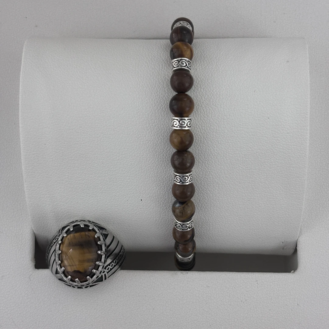 足银手链 【Abdu专属】 بىلەيزۈك ئۈزۈك يۈرۈشلۈك S990男士戒指手链