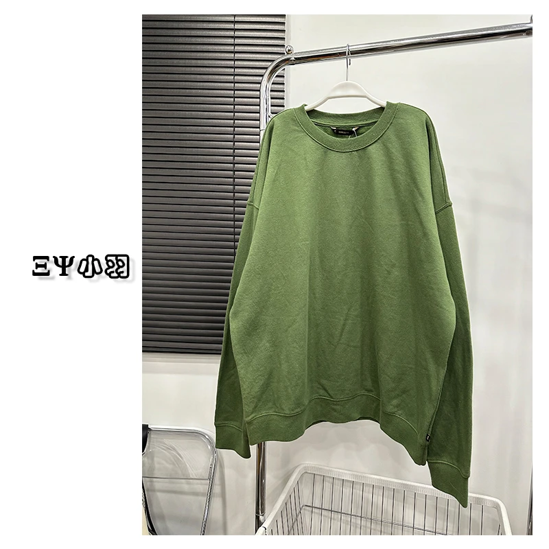 【佳文家】1119纯色休闲百搭显瘦长袖圆领时尚宽松秋冬加绒打底卫衣