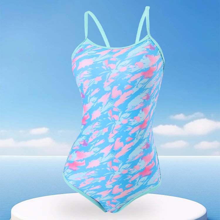 泳衣专业新款连体三角游泳馆女士专业训练显瘦2025竞速游泳衣小众