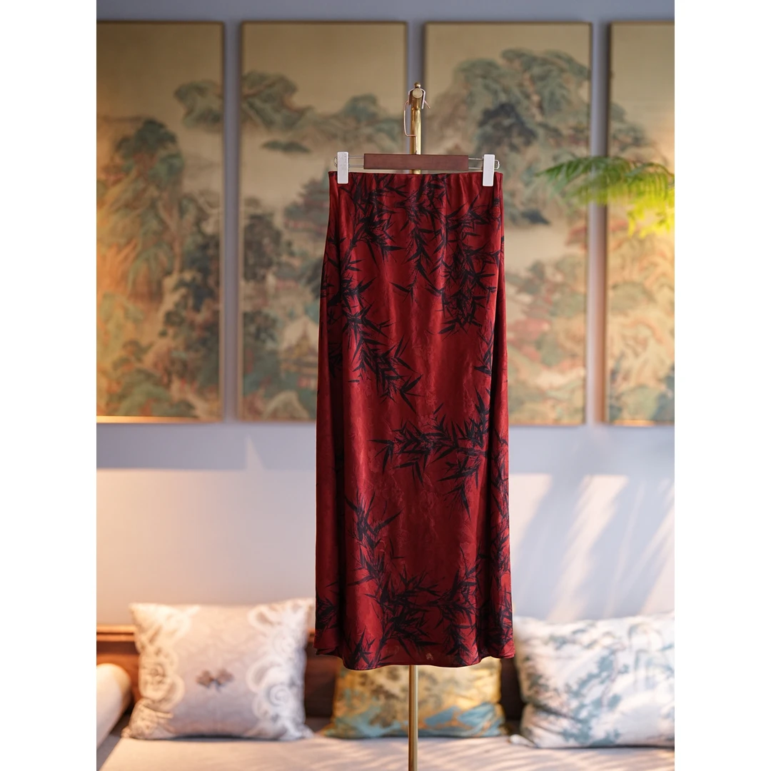 蓝大【柔嘉】桑蚕丝半身裙6591