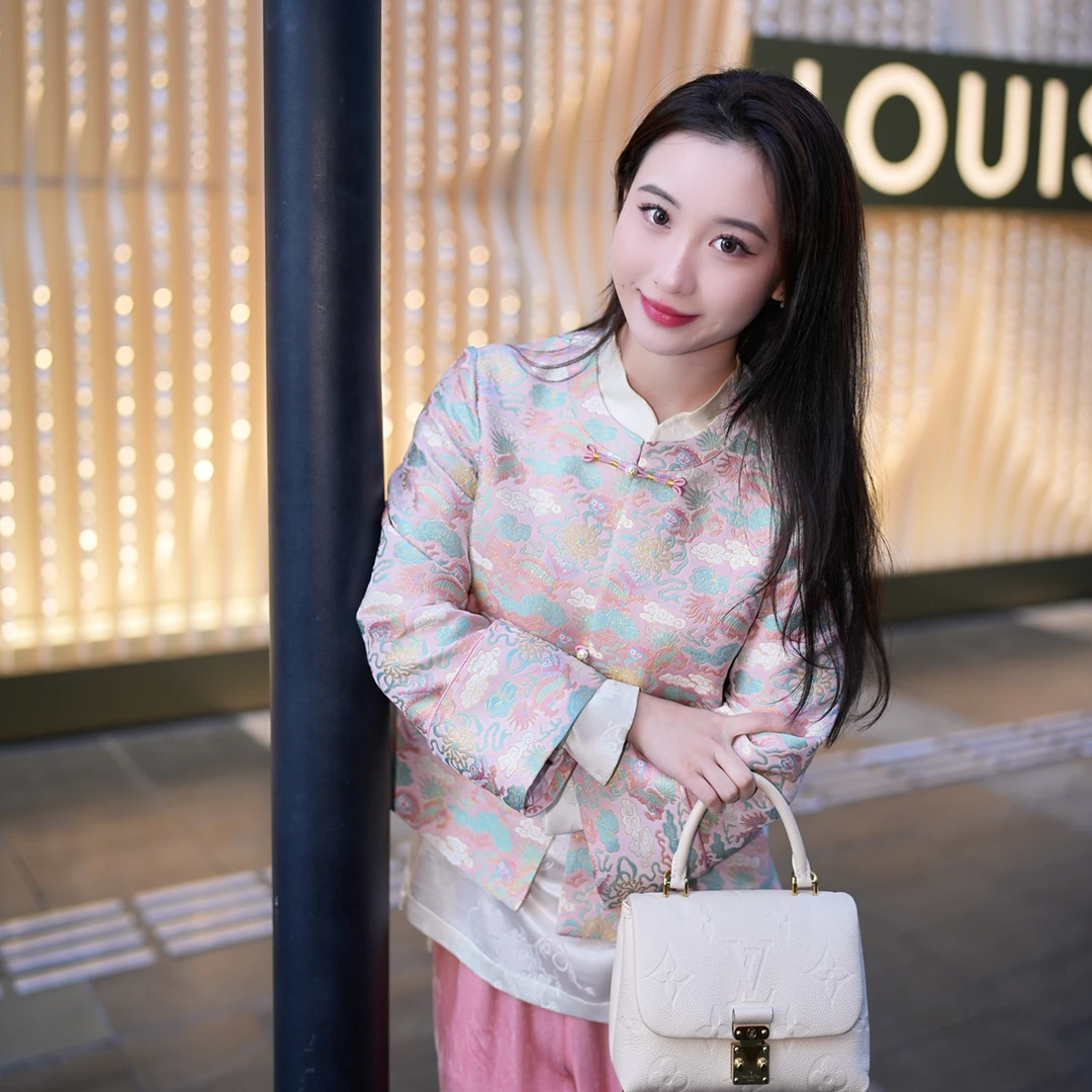 蓝大【婉如】桑蚕丝新中式长袖外套7314