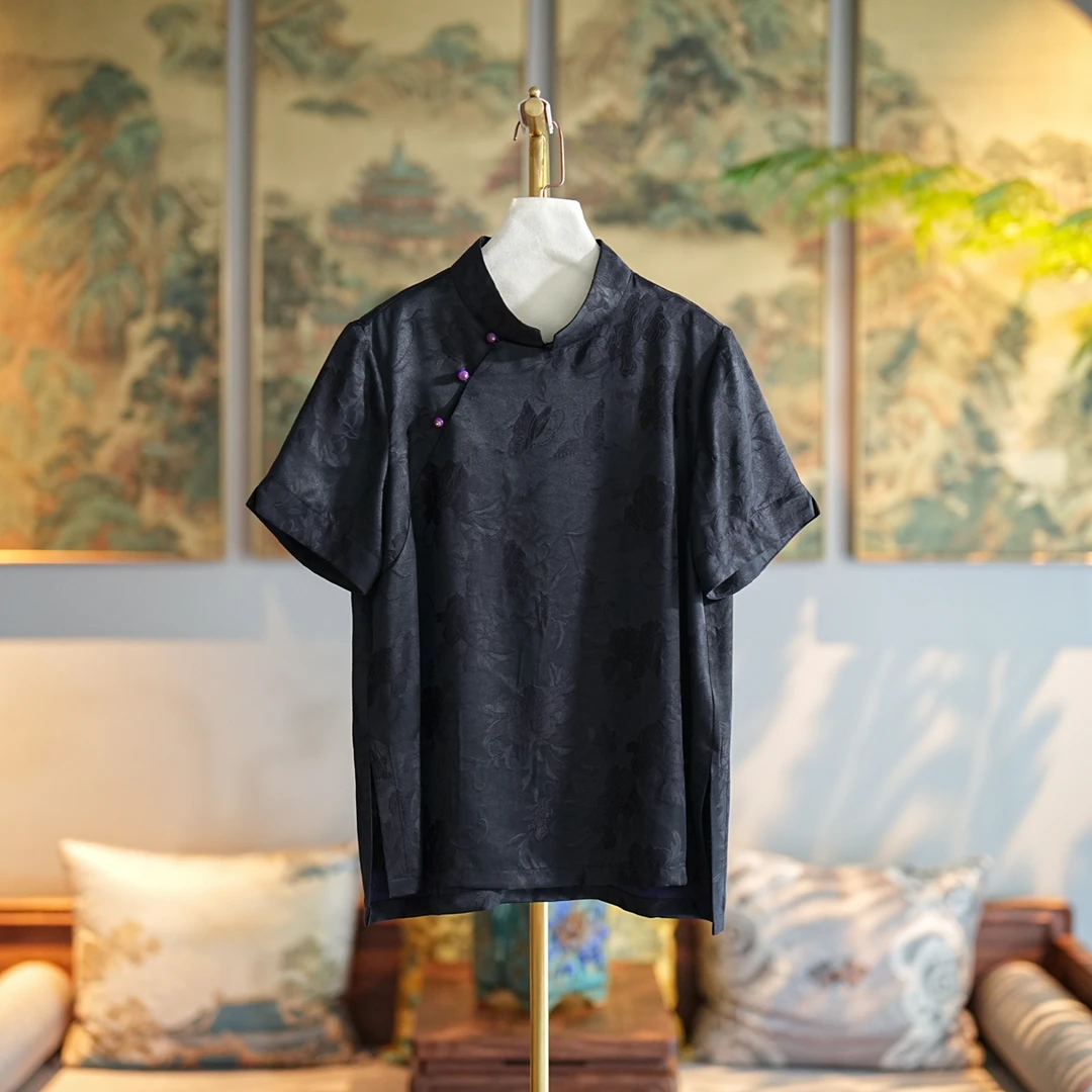 蓝大【扶苏】桑蚕丝夏季上衣6703