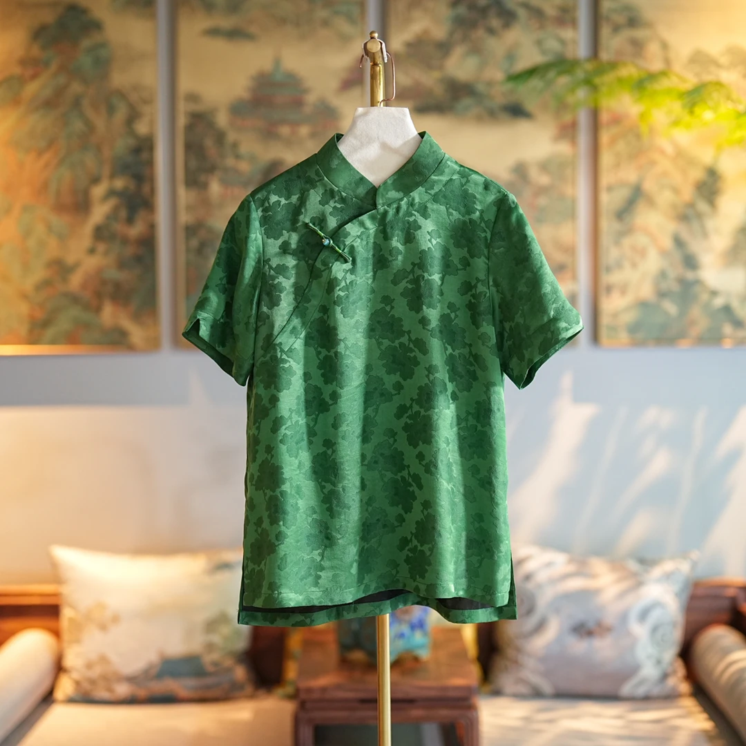 蓝大【法罗】桑蚕丝夏季上衣6706