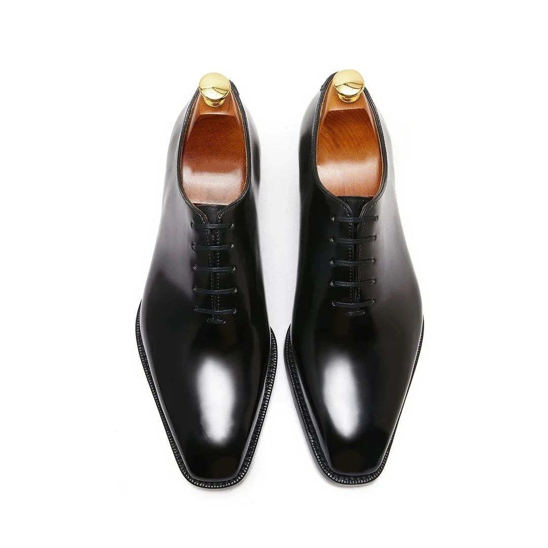 【体验价-马臀皮】意大利马臀皮牛津鞋男爵世家商务手工皮鞋英伦风