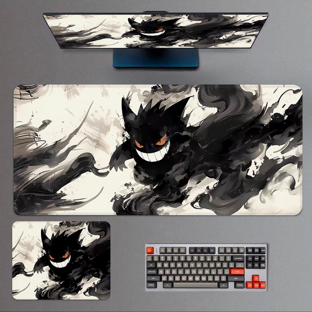 神奇宝贝鼠标垫大号耿鬼动漫键鼠垫男生游戏电竞加厚电脑桌面垫子