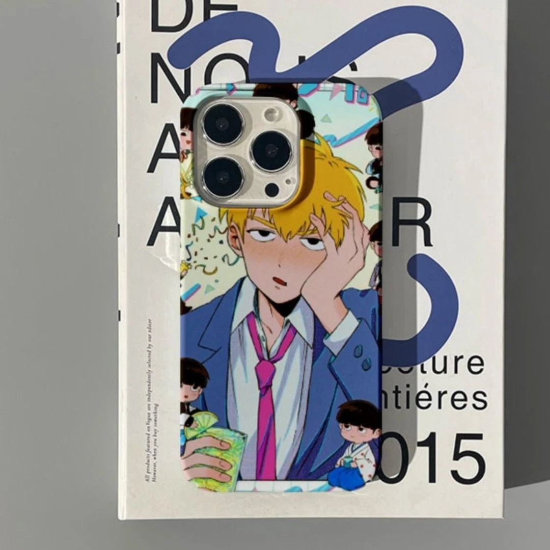 动漫灵能苹果16promax手机壳iPhone15双层14Pro菲林13Plus