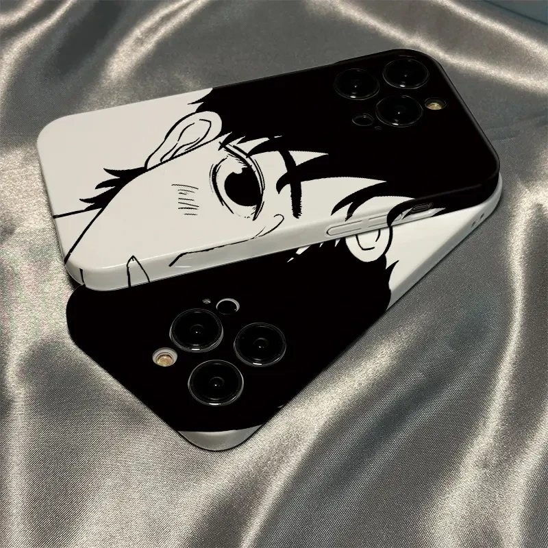 半脸情侣男适用苹果华为OPPO小米VIVO红米一加手机壳菲林壳全包手