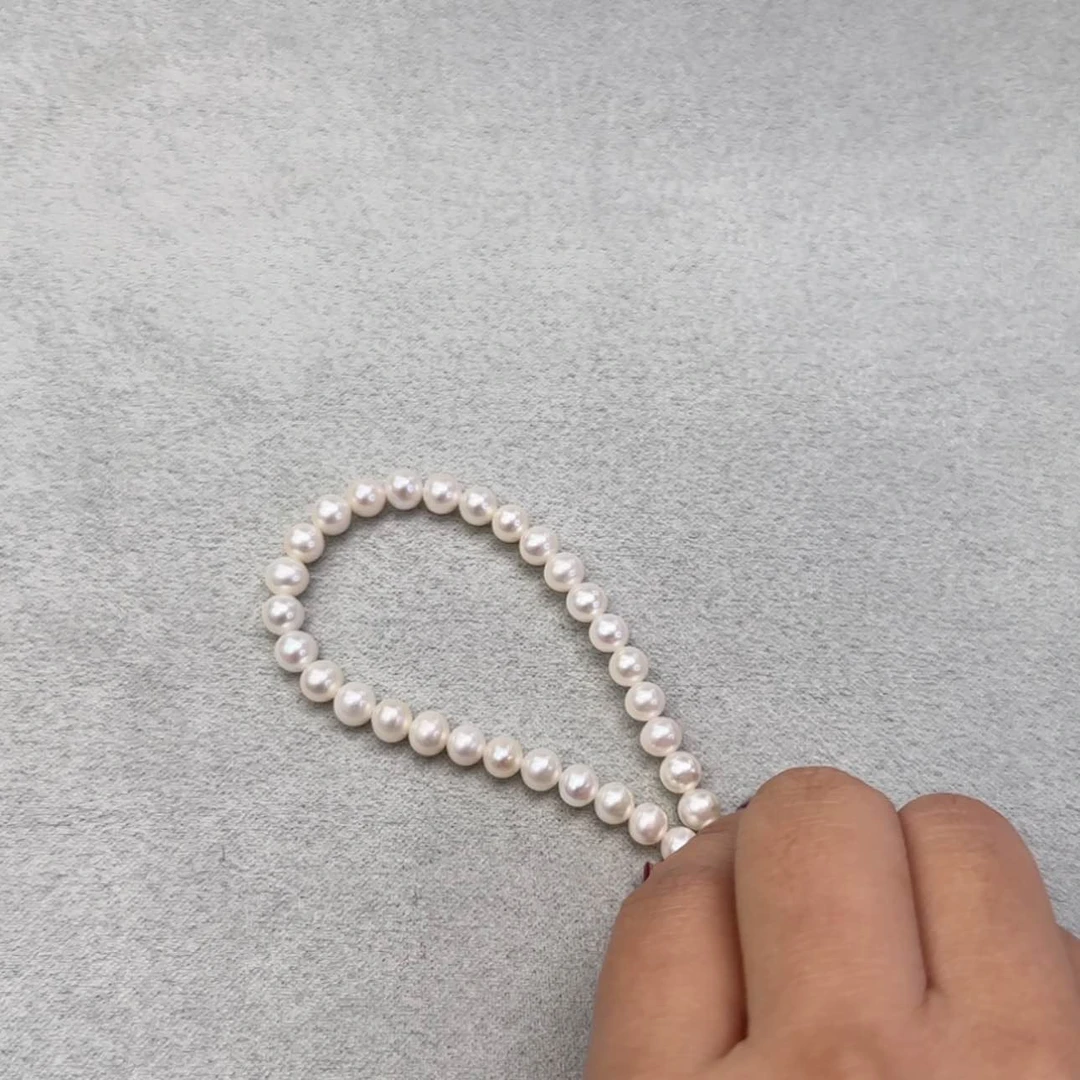 【闪购商品】淡水珍珠手绳未镶嵌5.5-6.5珍珠手链