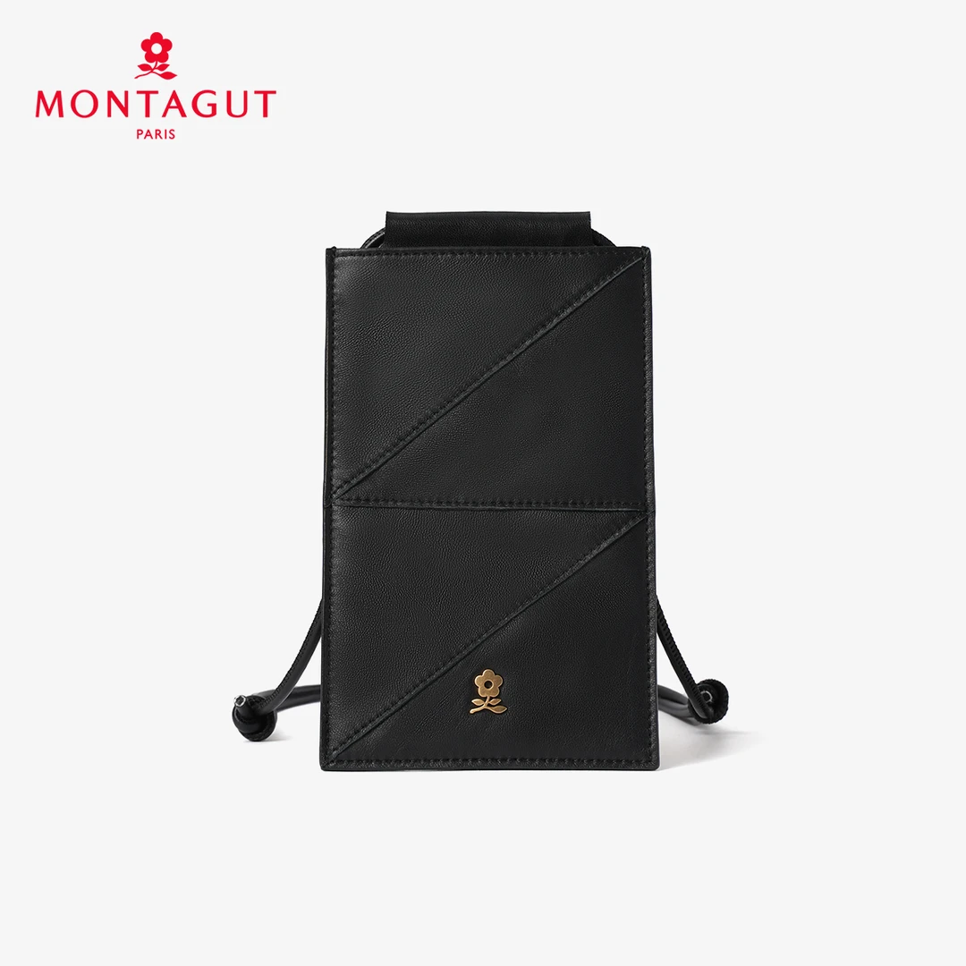 Montagut/梦特娇2024新款羊皮轻便斜跨超薄手机包