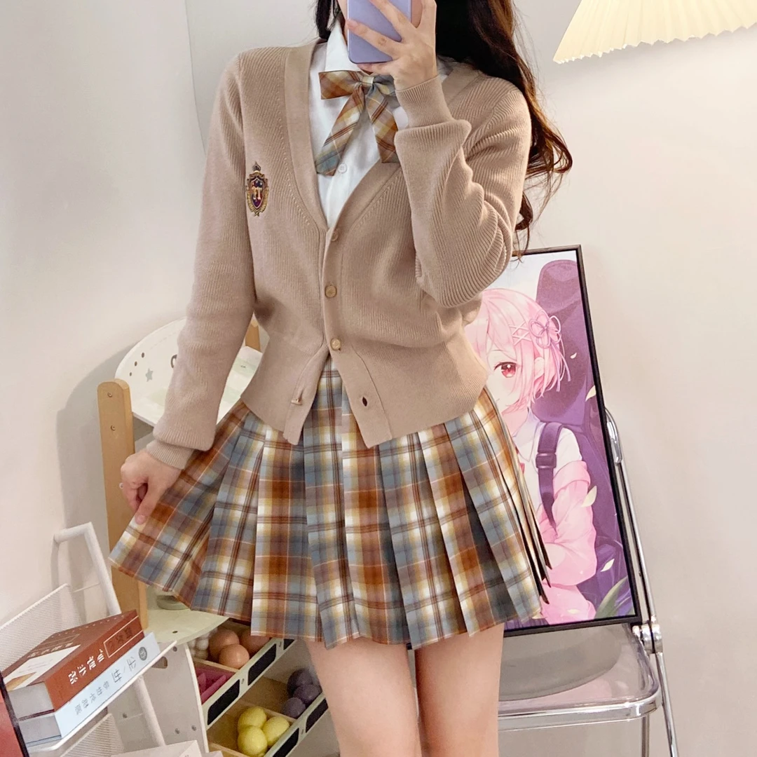 【星辉月三件套】山楂啊梨 毛衣套装 秋日学院风原创正统JK制服穿搭