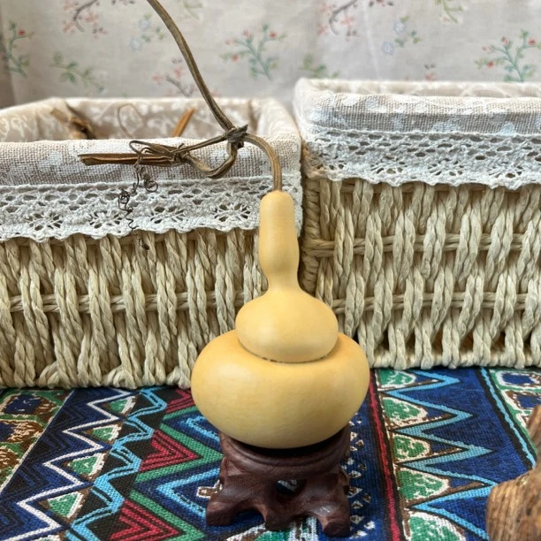 天然葫芦摆件八宝蚂蚁天津嘴文玩葫芦手把件手捻三亭葫芦直播专享