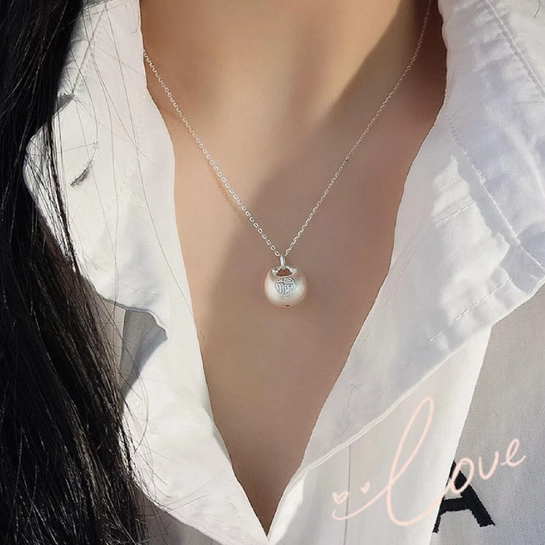 通体实心小胖福项链28319