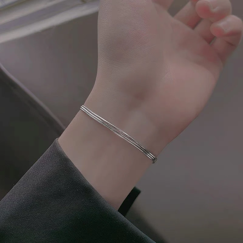 简约日常三层蛇骨手链27960