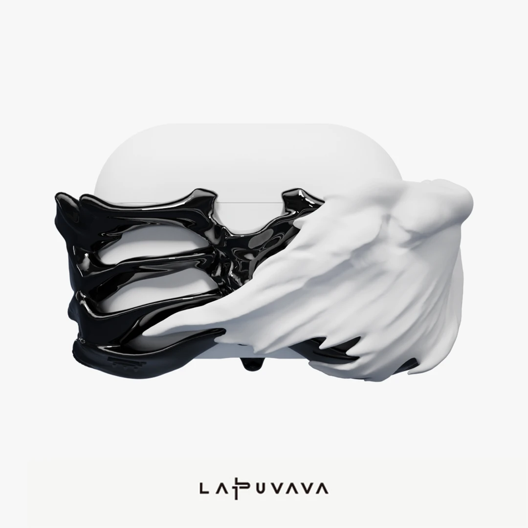 LAPUVAVA创意骸骨之翼耳机壳赠硅胶保护套适用苹果AirPodsPro/2