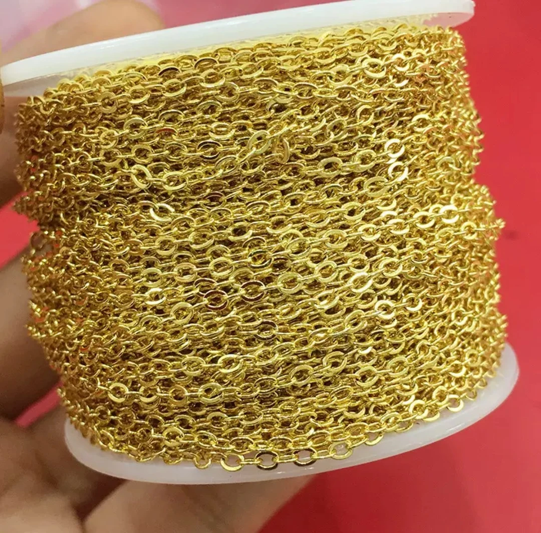 （延长链）高保色金银铜度收尾链条延长威尾链链条款