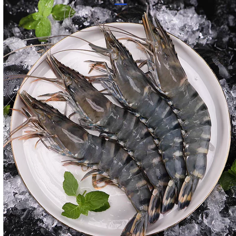 【原盒原装】大号黑虎虾21-25规格 速冻锁鲜 无冰衣 净重4斤/盒