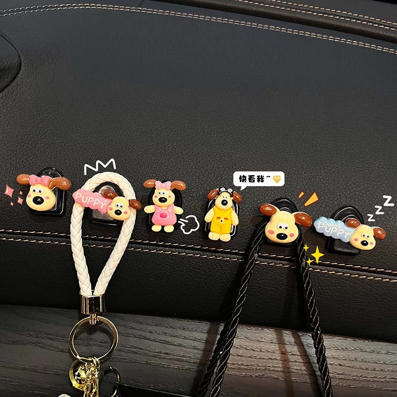 车载挂钩前排粘贴式可爱卡通网红2023新款多功能汽车副驾驶小挂勾