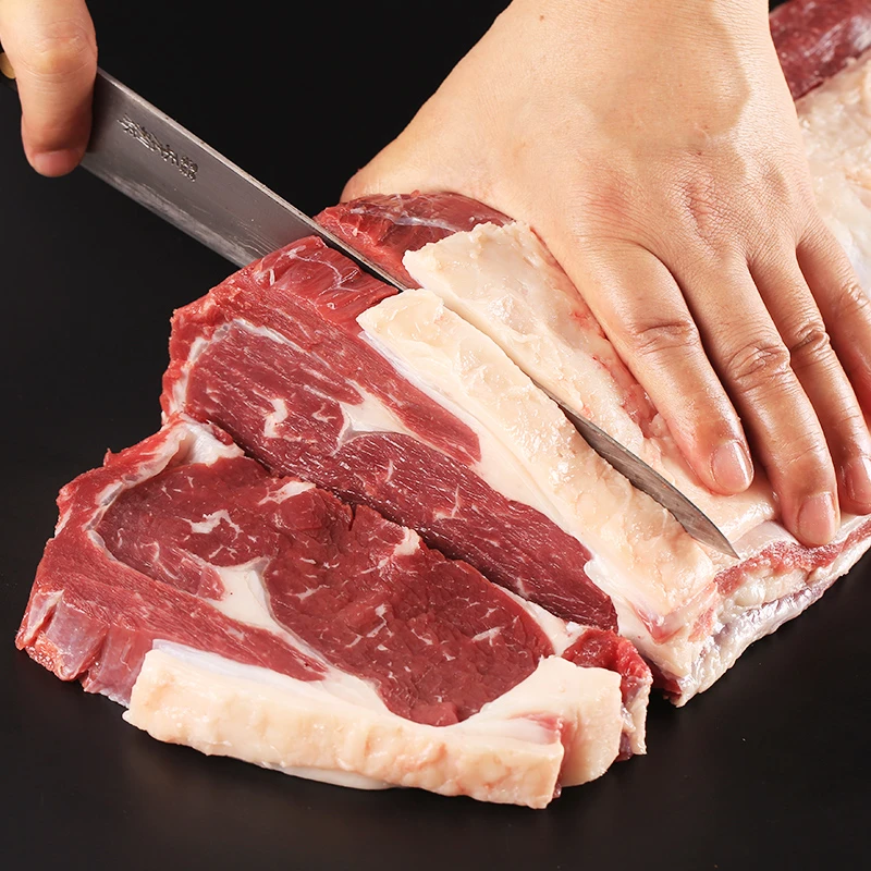 内蒙古-科尔沁冷鲜外脊清真牛肉3斤新鲜烤肉烤串牛排火锅油边香嫩