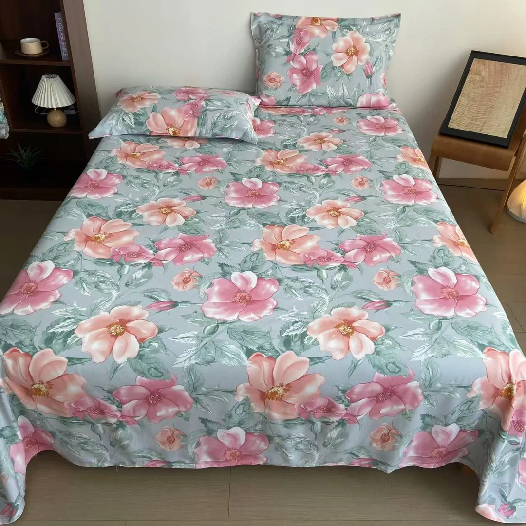 【繁花似锦】平纹竹纤维软凉席亲肤柔软可机洗透气凉爽出汗不沾身