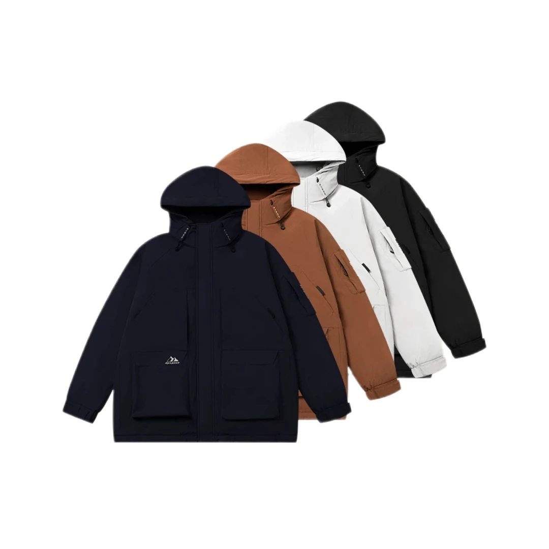 极寒新款户外抗风保暖百搭潮流感连帽羽绒服男5519运动时尚休闲