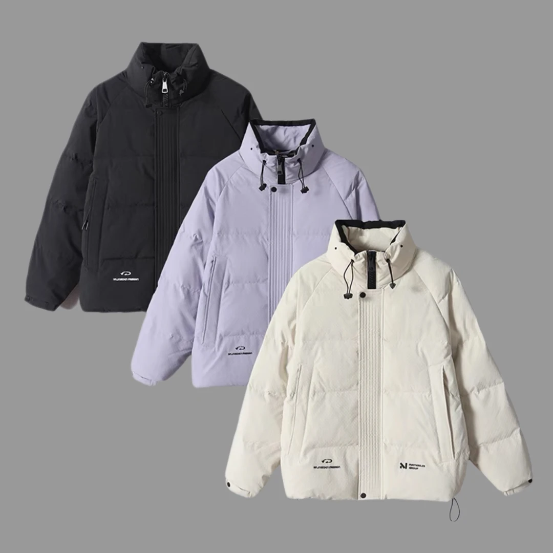 【线下重磅90绒】情侣款男士立领90绒羽绒服保暖休闲外套羽绒服