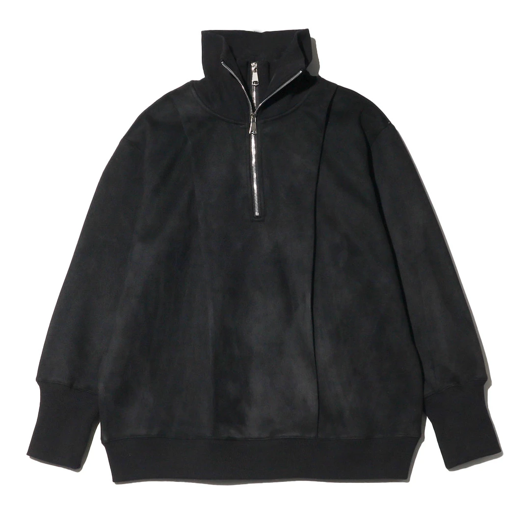 FWY155假两件半拉链长袖运动时尚户外宽松半高领百搭秋冬立领套头