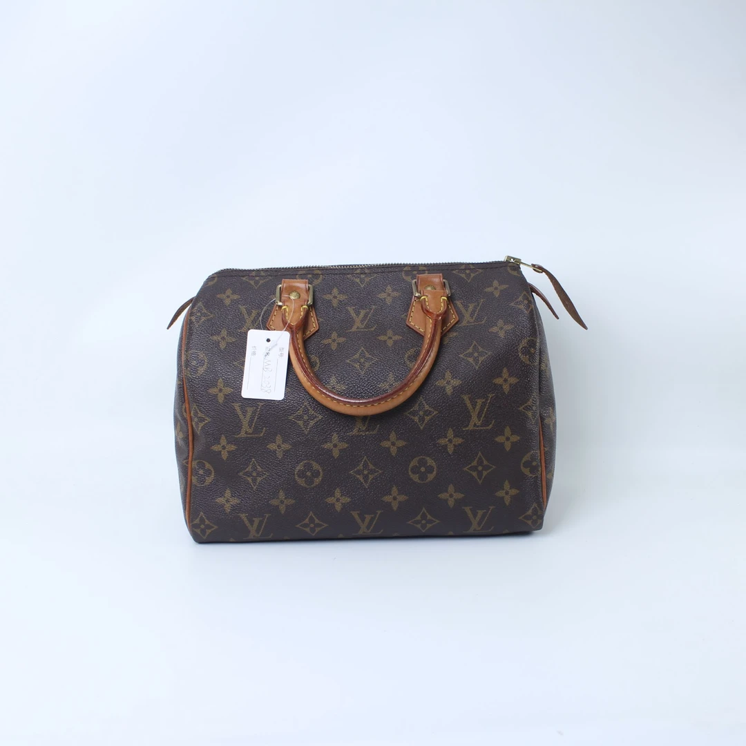 90新 LouisVuitton/路易威登 经典老花Speedy25手提包MB2038