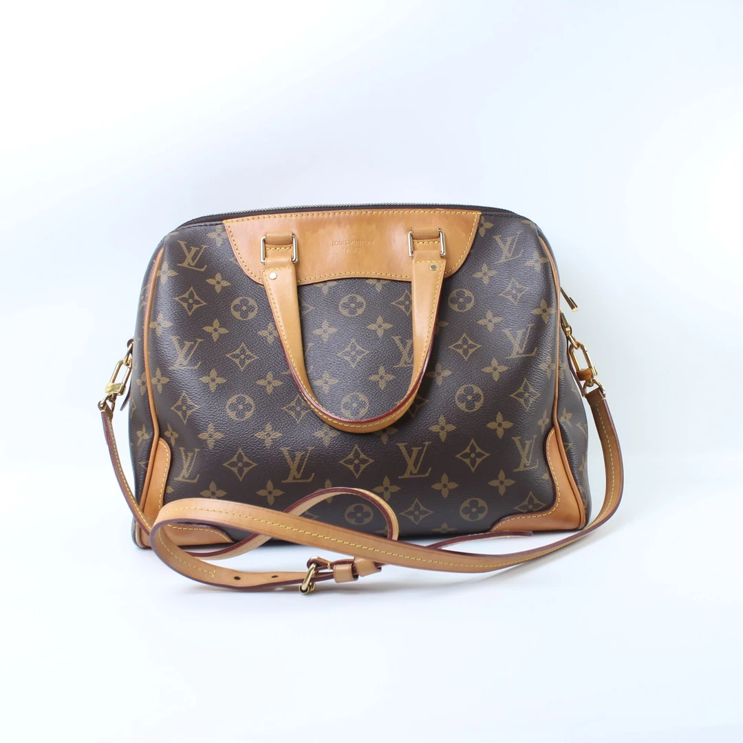 95新 LouisVuitton/路易威登 经典老花小号机场手提单肩包TJ3195