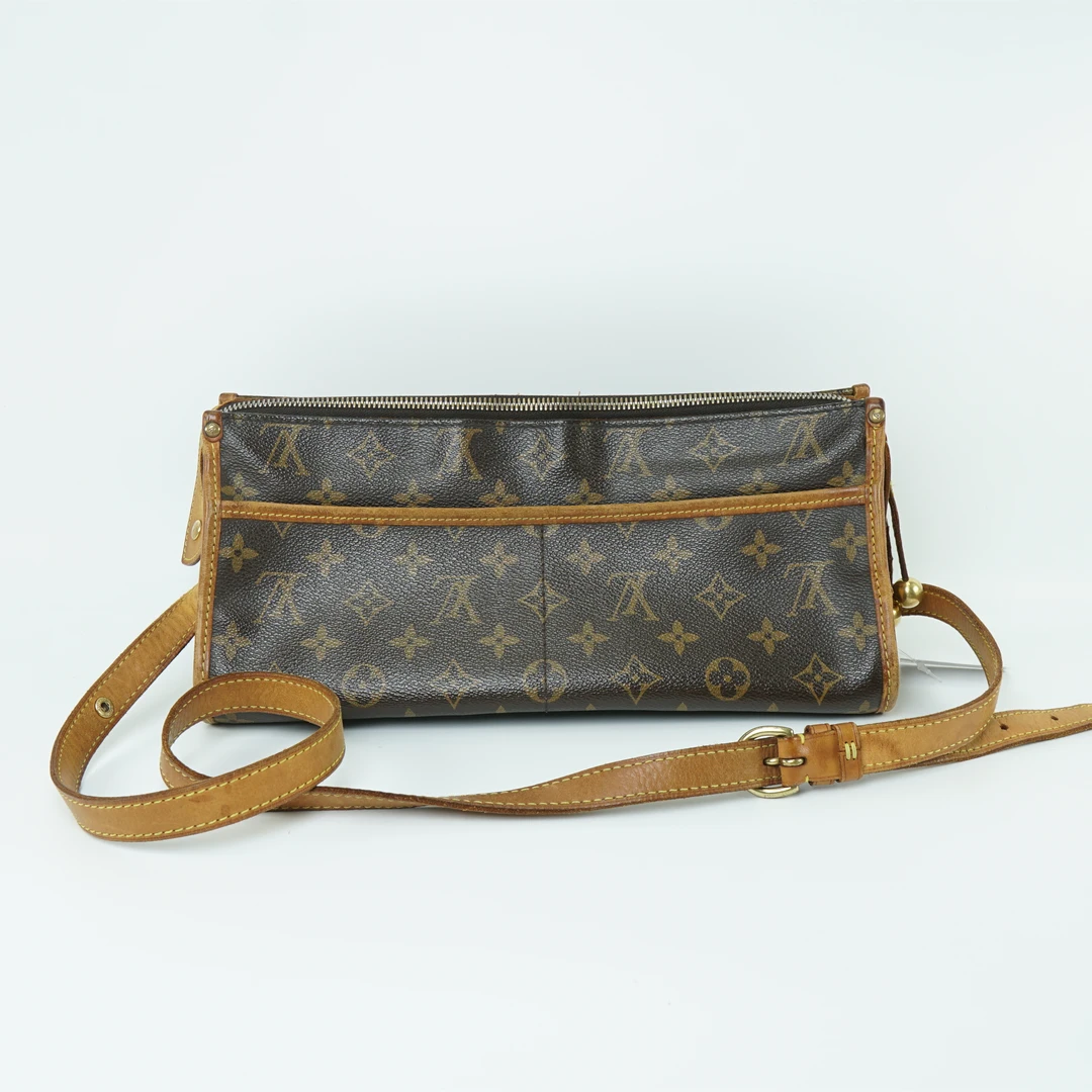 90新 LouisVuitton/路易威登 经典老花金球三角包单肩包DU0045