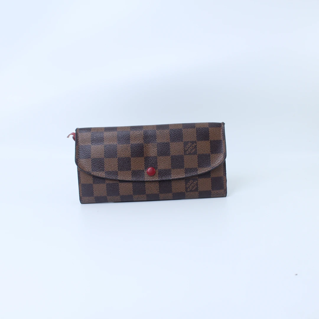 95新 LouisVuitton/路易威登 棕棋盘格豆豆卡包钱包CA0125