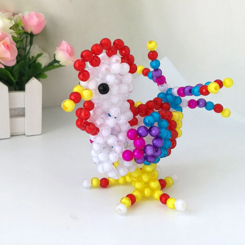 手工串珠十二生肖大公鸡摆件