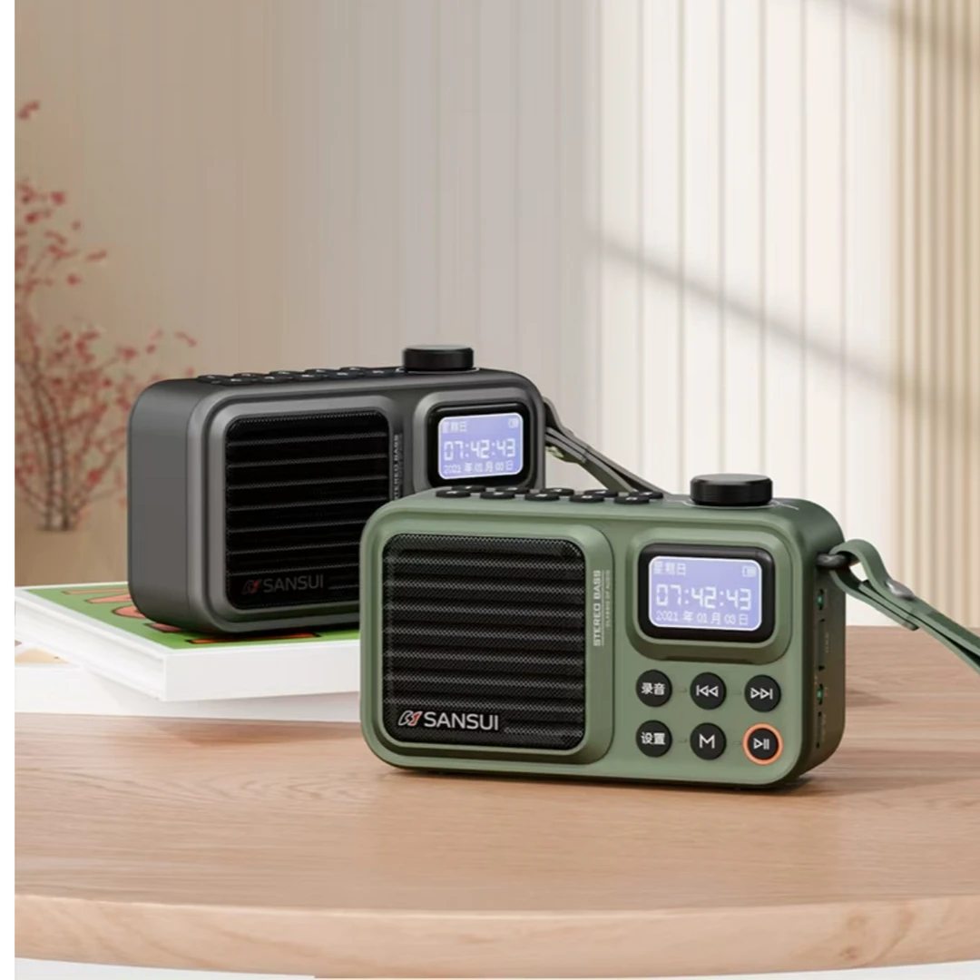 SANSUI/山水F37音响收音机录音下载蓝牙歌词同步目录闹钟定时关机