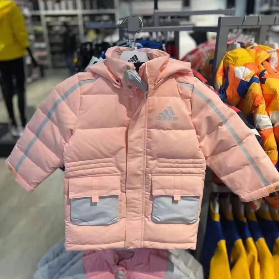 adidas中长款107连帽羽绒服GG3643