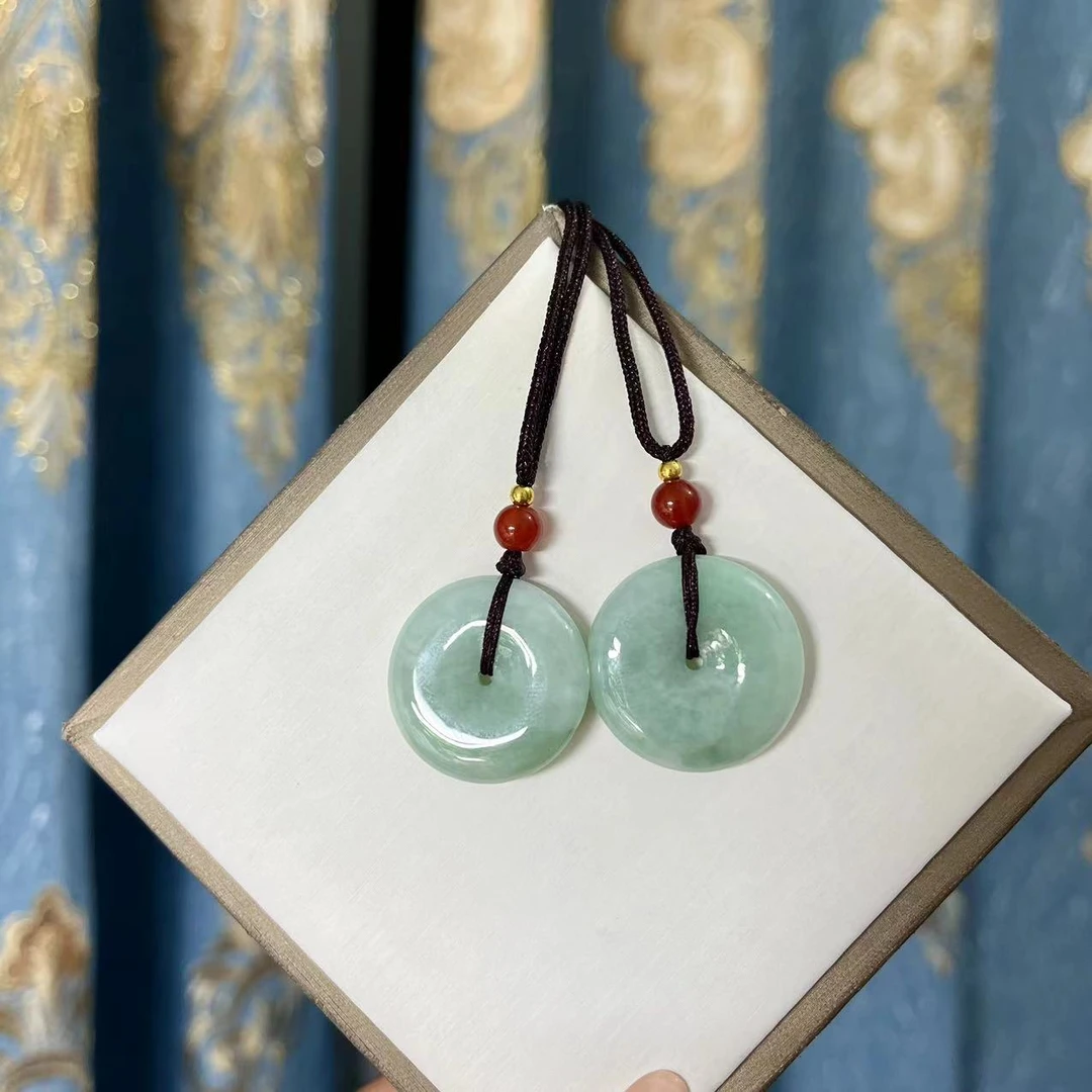 缅甸老坑糯底翡翠精品百搭气质小平安扣（多样性发货，拍一发一）