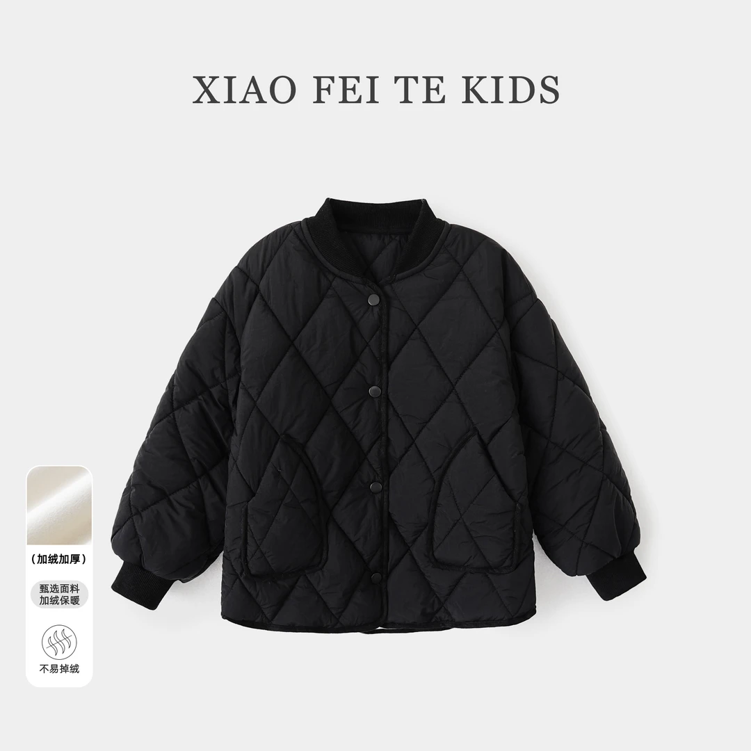 小菲特冬季新款女童装中大童儿童时尚休闲加厚保暖外套BGYD43455
