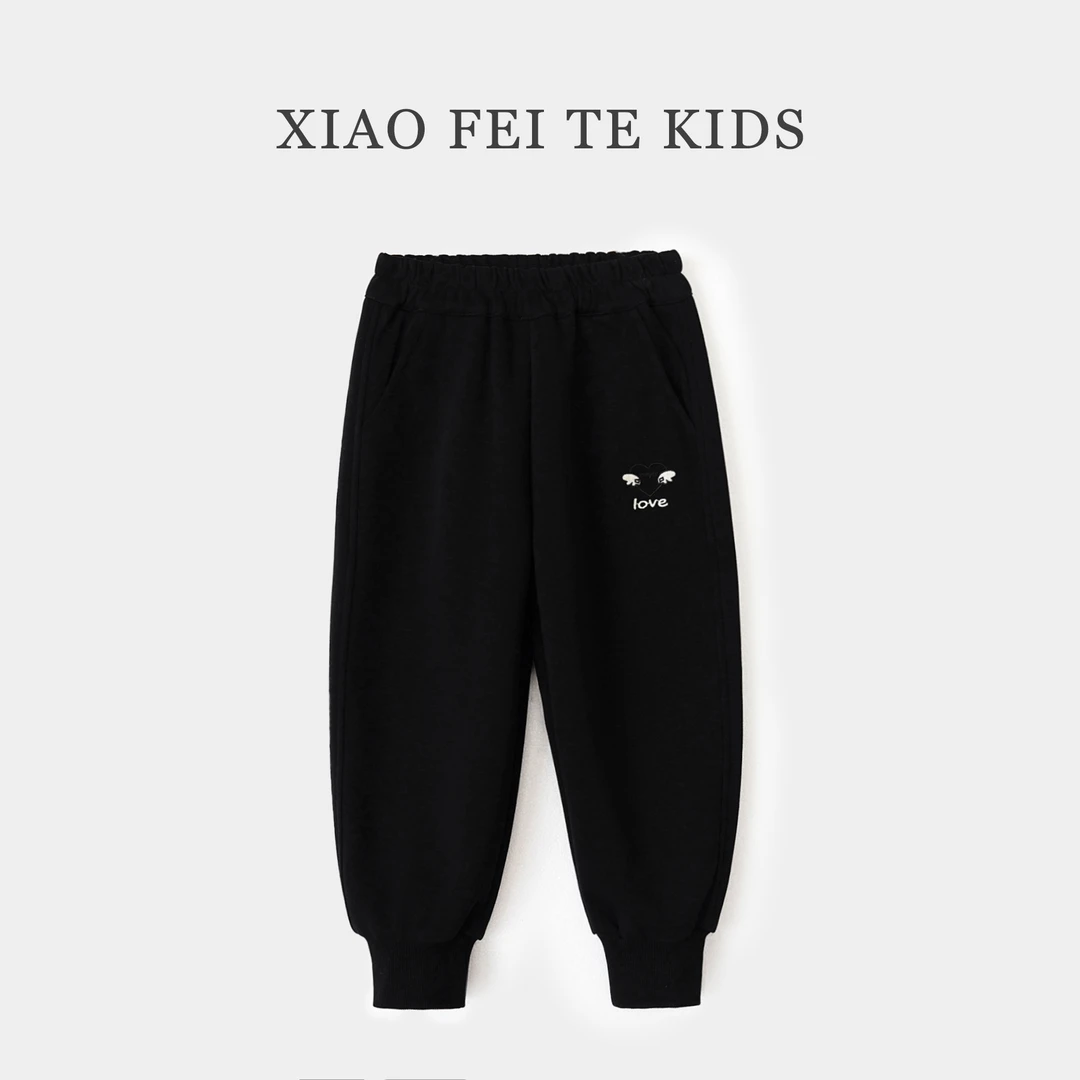 小菲特女童秋季新款长裤时尚卫裤儿童休闲运动裤HNKQ42763
